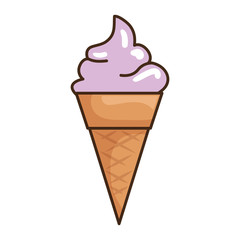 delicious ice cream icon vector illustration design