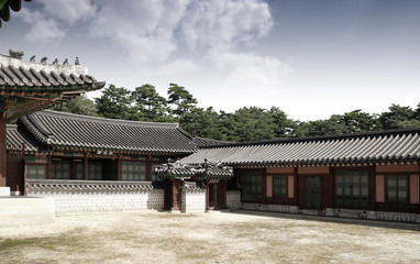 Naklejka premium 한국의 전통 고궁