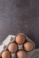 Eggs in carton