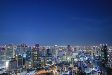 Fototapeta na wymiar 大阪都市夜景