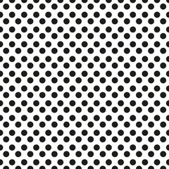 Black polka dot seamless pattern. vector.