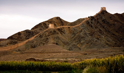 Scenery of Jiayuguan Pass in Gansu, China