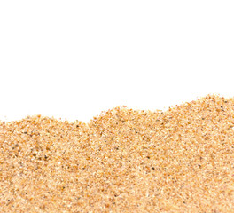 Sand isolated on white backgrounds