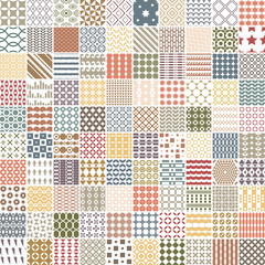 100 retro pattern. Endless texture for wallpaper, fill,  web page background, surface texture.