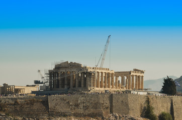 Parthenon Acropolis in Athens  Greece