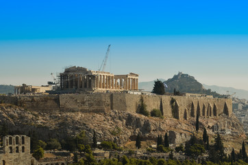 Parthenon Acropolis in Athens  Greece