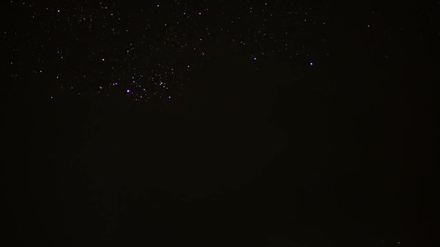 time lapse : starry night sky background with cloud
