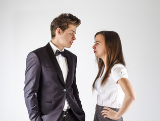 The concept. Find out the relationship between a guy and a girl. Family life.