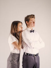 The concept. Find out the relationship between a guy and a girl. Family life.