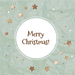 Christmas Card With Stars