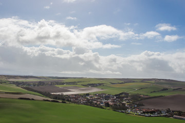 Naklejka premium Village of Escalles in northern France