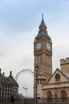 Big Ben Palament Riesenrad Sehensw&uuml;rdikeit in London England