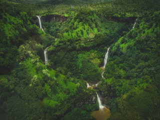 Kāhili Falls Aerial