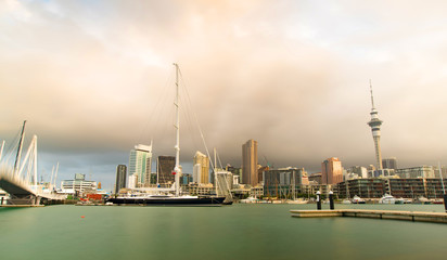 Day Skyline of Auckland. New Zealand