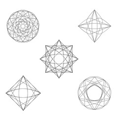Obraz premium Holiday patterns of stars of snowflakes and flowers for gifts