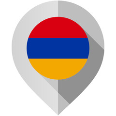 Marker with flag for map