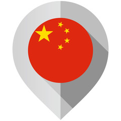 Marker with flag for map