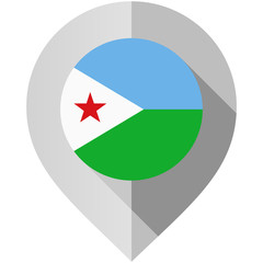 Marker with flag for map