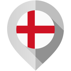 Fototapeta premium Marker with flag for map