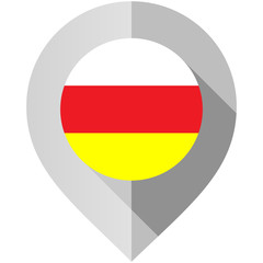Marker with flag for map