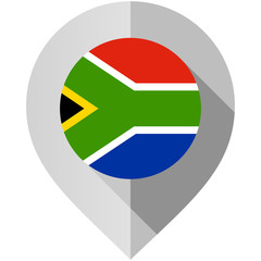 Fototapeta premium Marker with flag for map