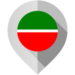 Marker with flag for map