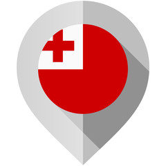 Marker with flag for map