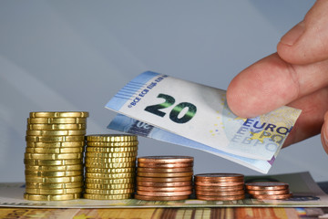 Euro argent valeur devise augmentation diminution chutte baisse bourse