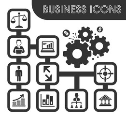 Business icons set