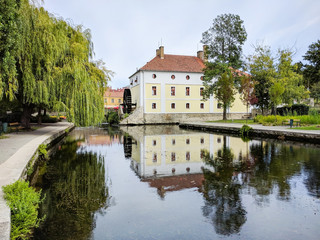 Fototapeta na wymiar Mill Pond in Tapolca, Hungary