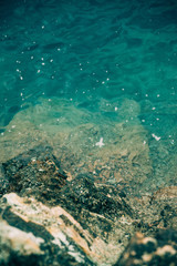 Fototapeta na wymiar Crystal turquoise beaches of Greece - Crete island