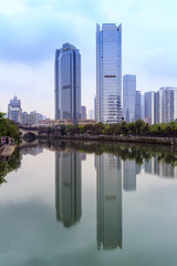 Fototapeta na wymiar Chengdu Anshun Bridge