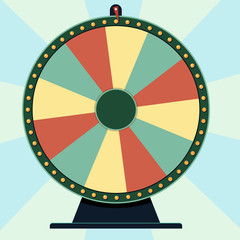Wheel of Fortune: roulette game spin - obrazy, fototapety, plakaty