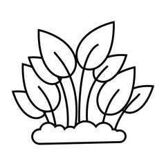 plants cultivated isolated icon vector illustration design
