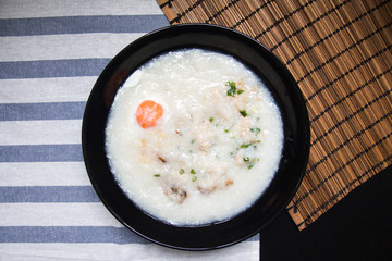 A dish of Thai porridge.