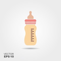 Baby bottle with teat
