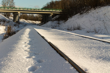 winter railway