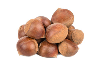 Pile edible chestnuts