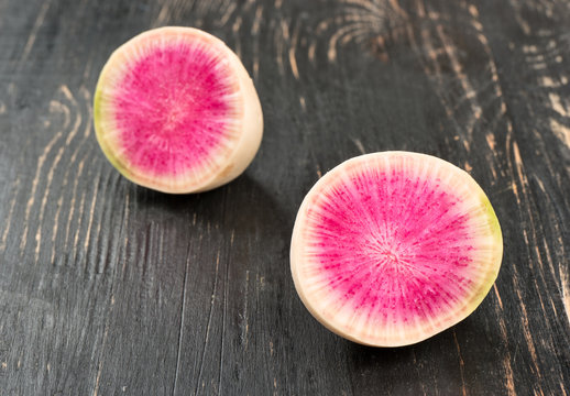 Half Of Watermelon Radish