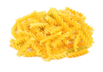 Pile of fusilli pasta