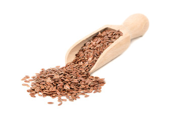 Flax seed in scoop