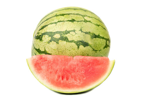 Watermelon with slice