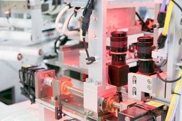 Robotized line of the industrial site of robotics