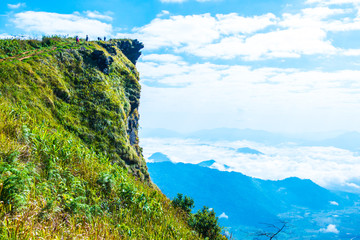 Phu Chi Fa View Point in Chiangrai Province