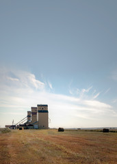Series of Grain Elevator Country Side Alberta