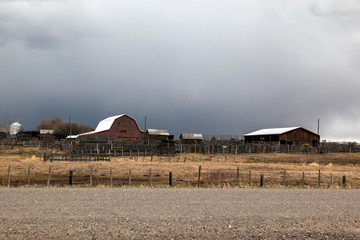 Red Barns Alberta country living farming