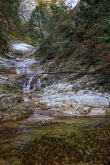 愛媛県久万高原町　面河渓　千段滝