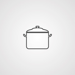Pot vector icon