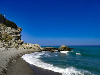 Stones in the beach , Sea of Brancaleone near Reggio Calabria