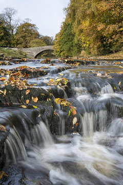 Stainforth Falls On The River Ribble, Settle, Yorkshire Dales